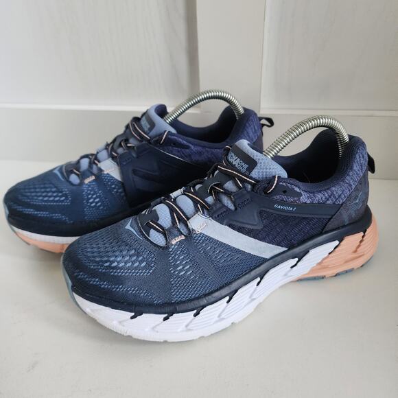 HOKA One One Gaviota 2 Women's Size 8.5 Athletic Shoes Indigo Blue / Dusty Pink - Picture 8 of 11